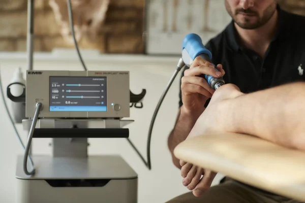 Shock wave therapy at Al Resalah Physiotherapy Center